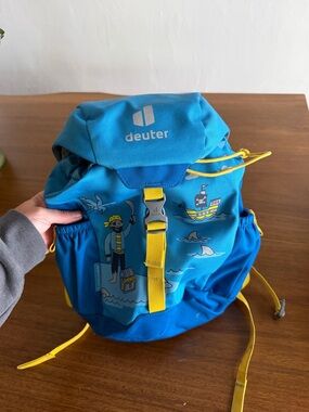 Deuter Kids Pirate Backpack in Bright Blue with Yellow Accents